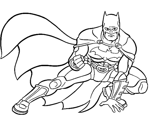 marvel superheroes batman coloring pages